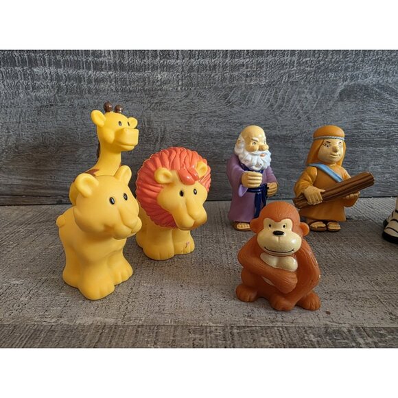 Noah's Ark Tales of Glory Vinyl Toy Replacement Lot Of 9 Animals Figures 257b - Picture 6 of 9